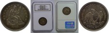 1840-O Seated Liberty Quarter   NGC XF-40