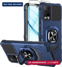 for BLU View 5 Pro Phone Case with Tempered Glass Screen Protector,Dual Layer Sh