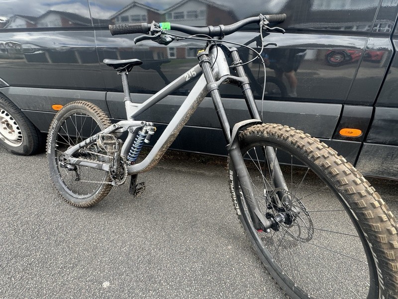Cube Two15 Pro 2023 Downhill Bike, X-Large, 27.5" Wheel, Matt Grey