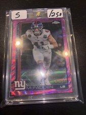 2025 Topps Chrome NFL Pink Micah McFadden /250