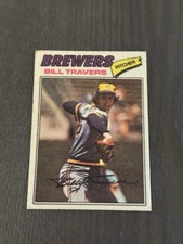 1977 Topps Baseball Patches Cloth Stickers (One Star Back) #49 BILL TRAVERS Read