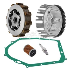 Clutch Assembly + Clutch Basket W/ Gasket for Yamaha Moto-4 350 YFM350ER 1987-95