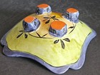 Posey Pottery in Terracotta Handcrafted Square Plate with Four Legs — photo 3