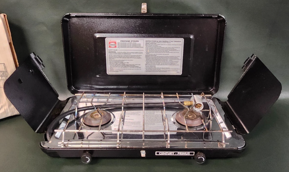 RARE VINTAGE Century Primus Regulated Deluxe 2- Burner Propane