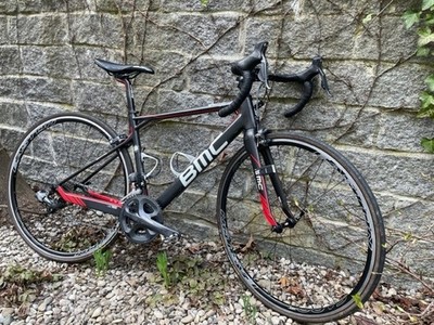 BMC Rennrad carbon gebraucht Rahmengröße 48  team-red  Ultegra D12 2x10 Fizik Sa