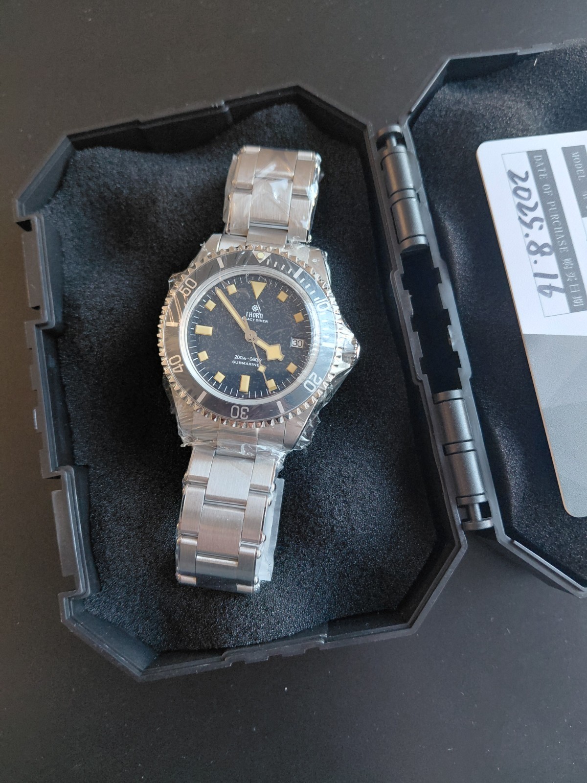 Thorn T023 V1 Submariner Dial Automatic Dive Watch PT5000 Snowflake 94110