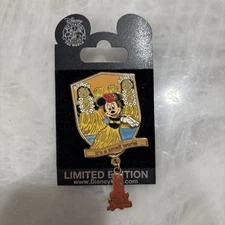 DL 2006 MINNIE MOUSE it's a small world E-TICKET DANGLE PIN - LE 1500 - PP49633