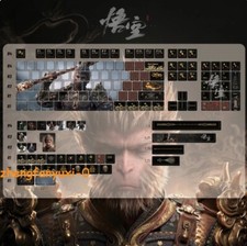 138Keys Black Myth: Wukong Theme PBT Cherry Keycaps for MX Mechanical Keyboard