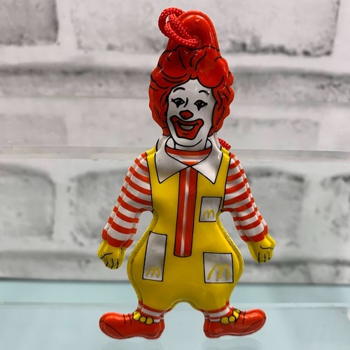 Vtg 1984 McDonald’s Plastic Vinyl Happy Meal Ornament (3) Pack Ronald & Grimace - Picture 3 of 5