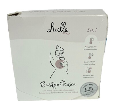 Livella Brustgelkissen 3in1 Kühlkissen Wärmekissen für Brust & Stillzeit NEU OVP