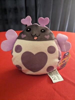 The Original Bean Pals KellyToy Plush Purple Bug Small