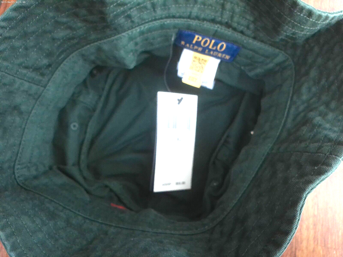 POLO RALPH LAUREN CLASSIC GREEN BUCKET HAT L/XL | eBay