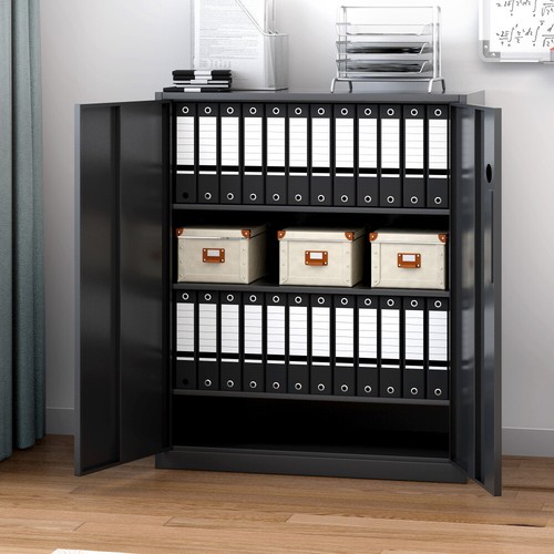 Metal Two Door Office Filing Cabinet 3/4/5 Layers Steel File Storage Cupboard UK - Picture 49 of 61
