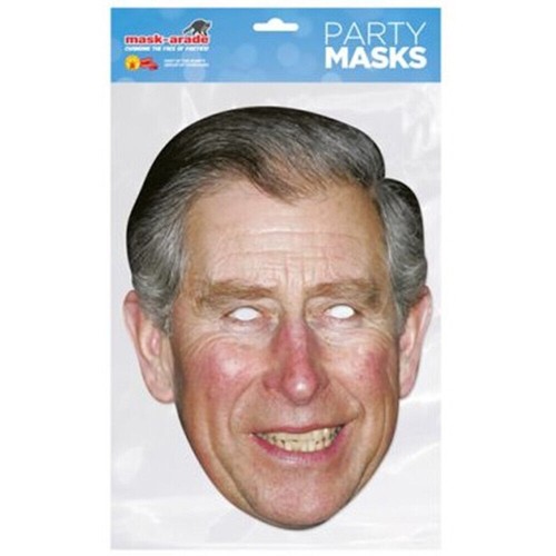 Principe Carlo - Maschera Royal Celebrity Fun Card Re Carlo Famiglia Reale Britannica - Foto 6 di 6