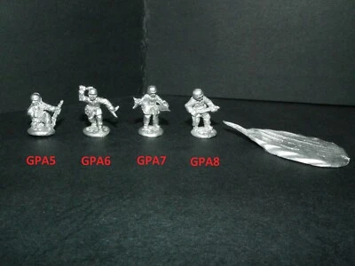 FRONTLINE WARGAMING Metall WWII Deutsche Fallschirmjäger - 4 Variationen Maßstab 1/76 - 20mm. GPA5-6-7-8