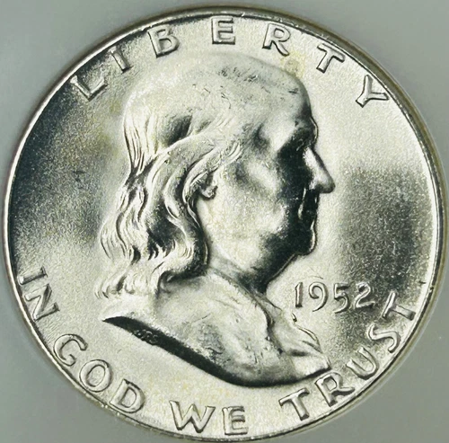 1952 S Franklin Silver Half Dollar NGC MS65