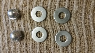 #ad 1971 Yamaha JT1 Rear Shock Hardware 1972 71 72 OEM Washers and Nuts $20.00