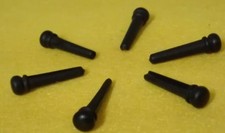 Bridge Pins, Brückenstöcker, Steg-Pins aus Ebenholz, ebony