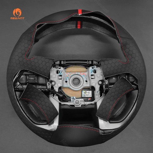 MEWANT Embossed Leather Steering Wheel Wrap for Toyota Tacoma Tundra Sequoia2024 - Bild 7 von 10
