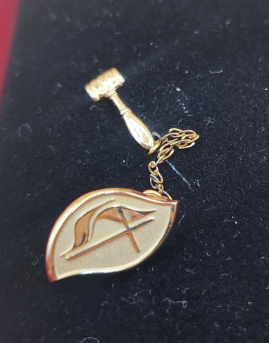 Vintage Women's United Methodist Goldtone Lapel Pin w/Chain and Gavel, BRAND NEW - Picture 9 of 13