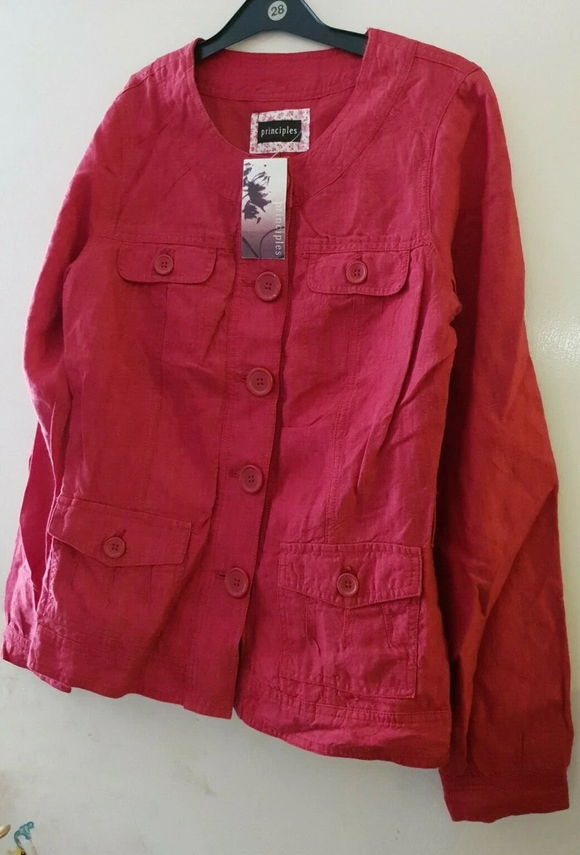 Principles top red coat