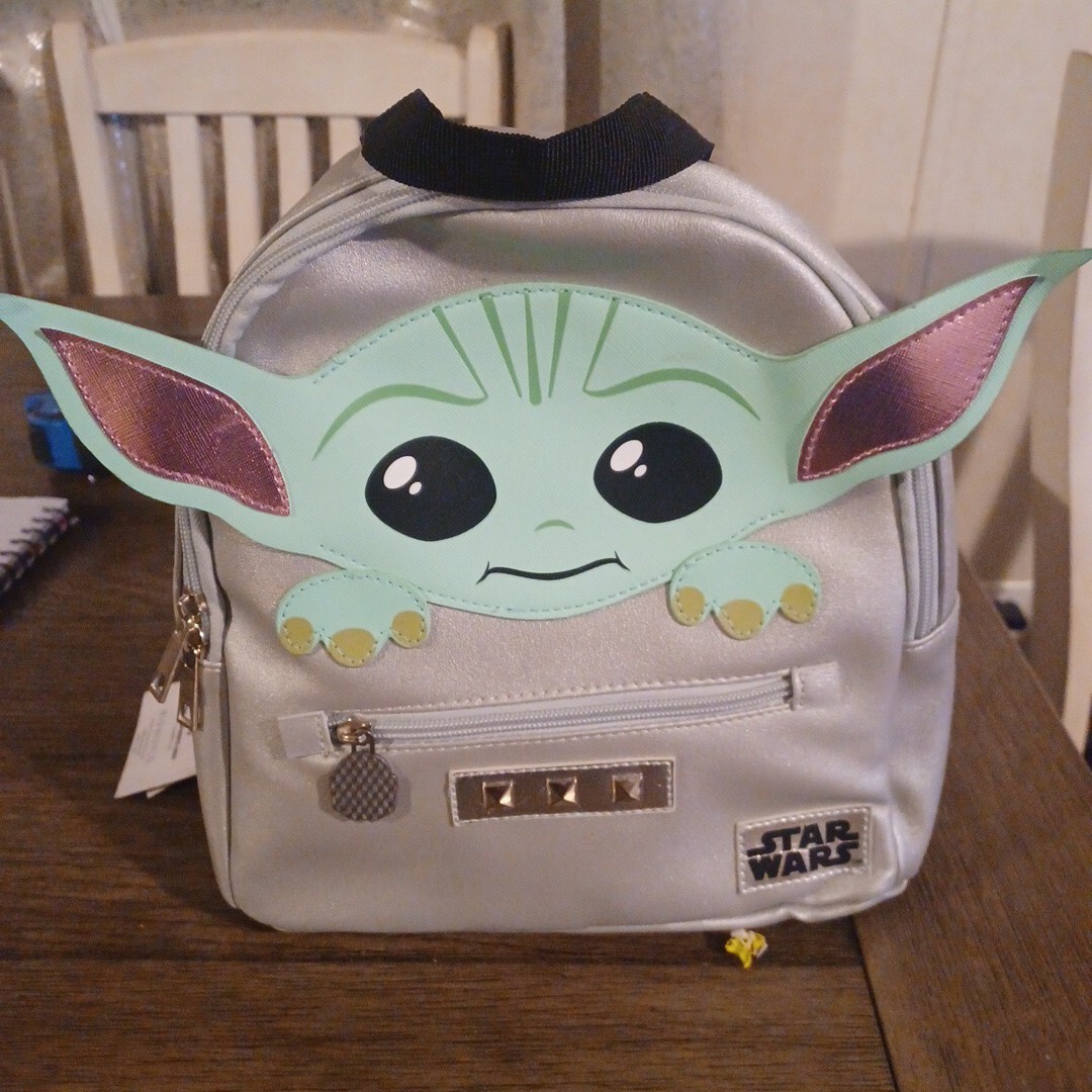 Disney Star Wars Baby Yoda Mini Backpack Bioworld Grey  display picture 1