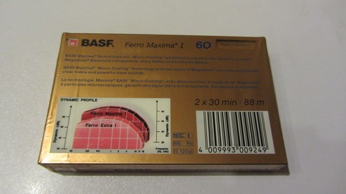 1x BASF Ferro Maxima I 60 Min. von 1988 NEW NEU Orginal verpackt very rare - Bild 2 von 4