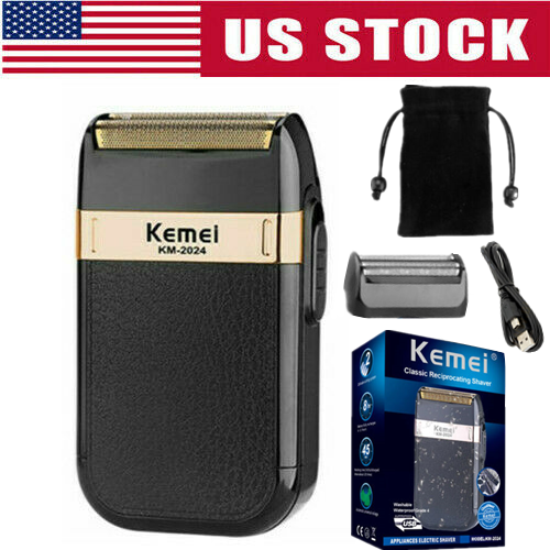 Men Electric Shaver Trimmer USB Razor Shaving Machine Twin Blade Rechargeable