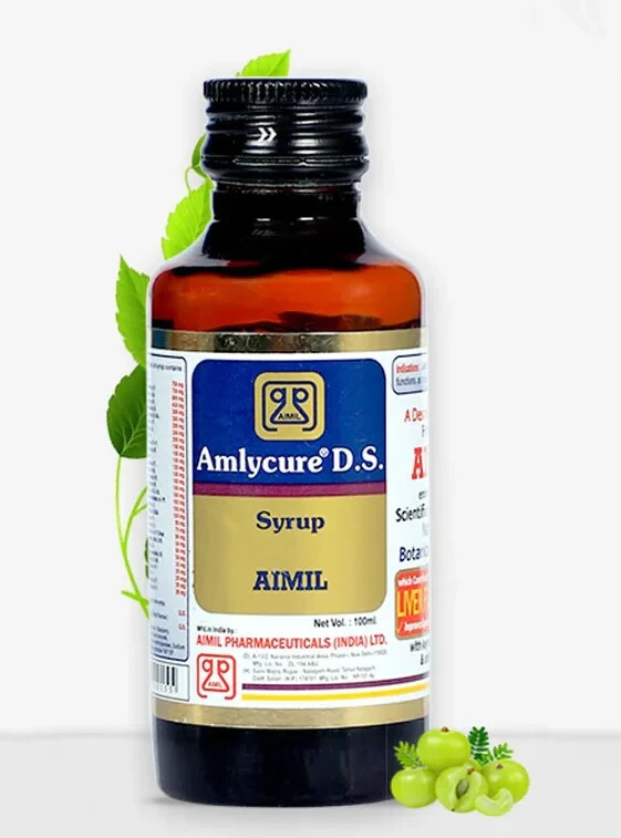 Aimil AMLYCURE D.S. Syrup 200ml | Herbal Ayurvedic for Liver Support