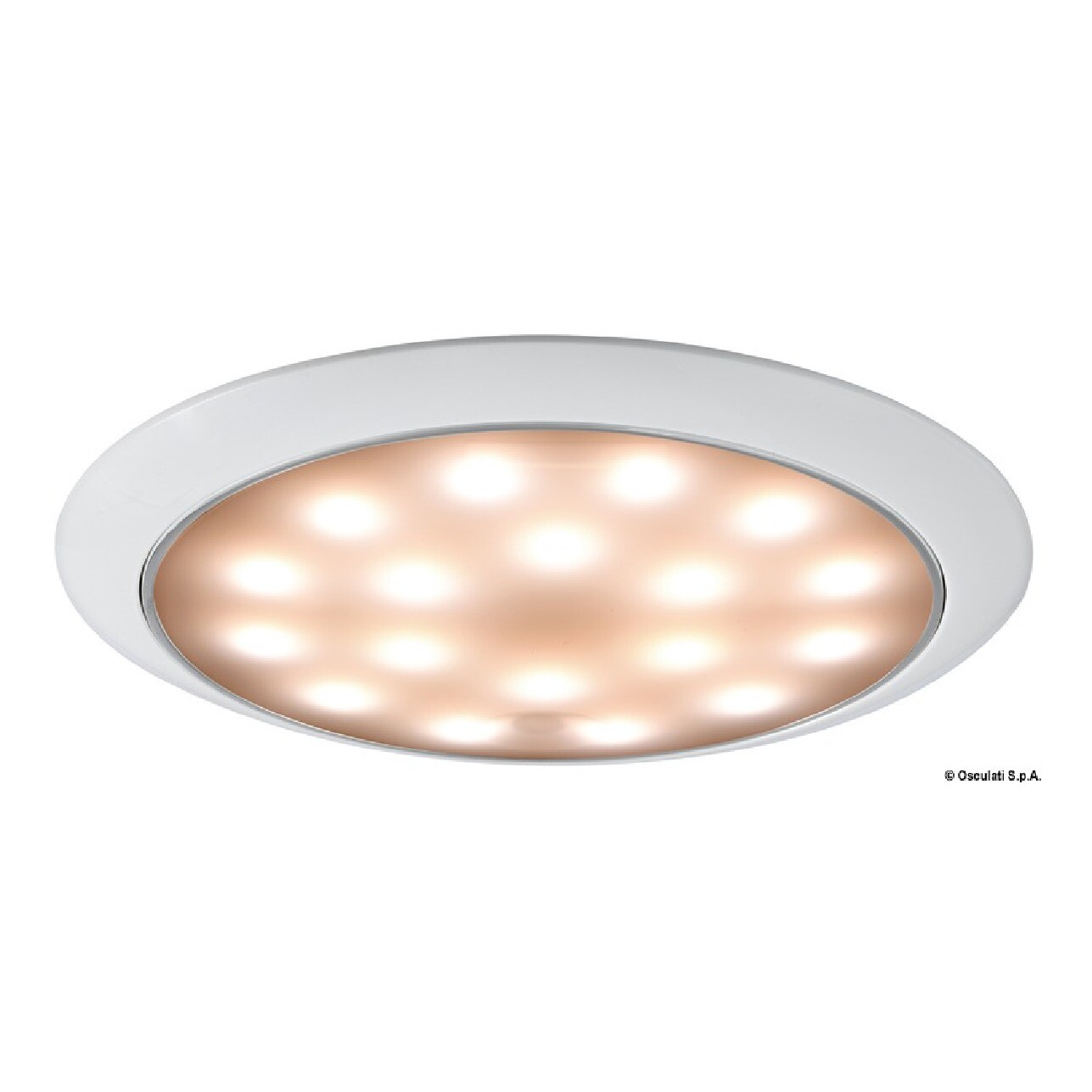 Osculati Plafoniera LED senza incasso Day/Night bianco 13.408.11