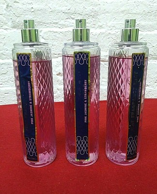 3 Bath Body Works Pink Jasmine Strawberry Fine Fragrance Mist Spray Ebay