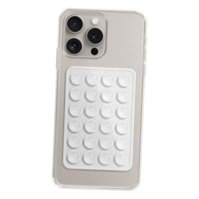 Silicone Phone Sticky Grip, Suction Phone Case Mount for Pristine  SnowWhite | eBay