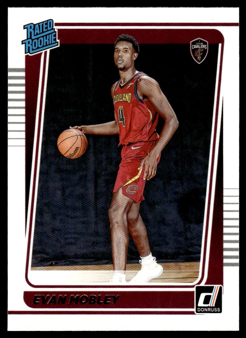 2021-22 Donruss Rated Rookies Evan Mobley Rookie A Cleveland Cavaliers #225