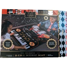 FAO SCHWARZ 2-IN-1 MIX MASTER MUSIC MAT KEYBOARD AND DRUMS SET