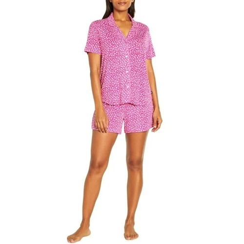 Gap Women's 2 Piece Shortsleeve Notch Collar Top & Short Sleep Set Medium NWT