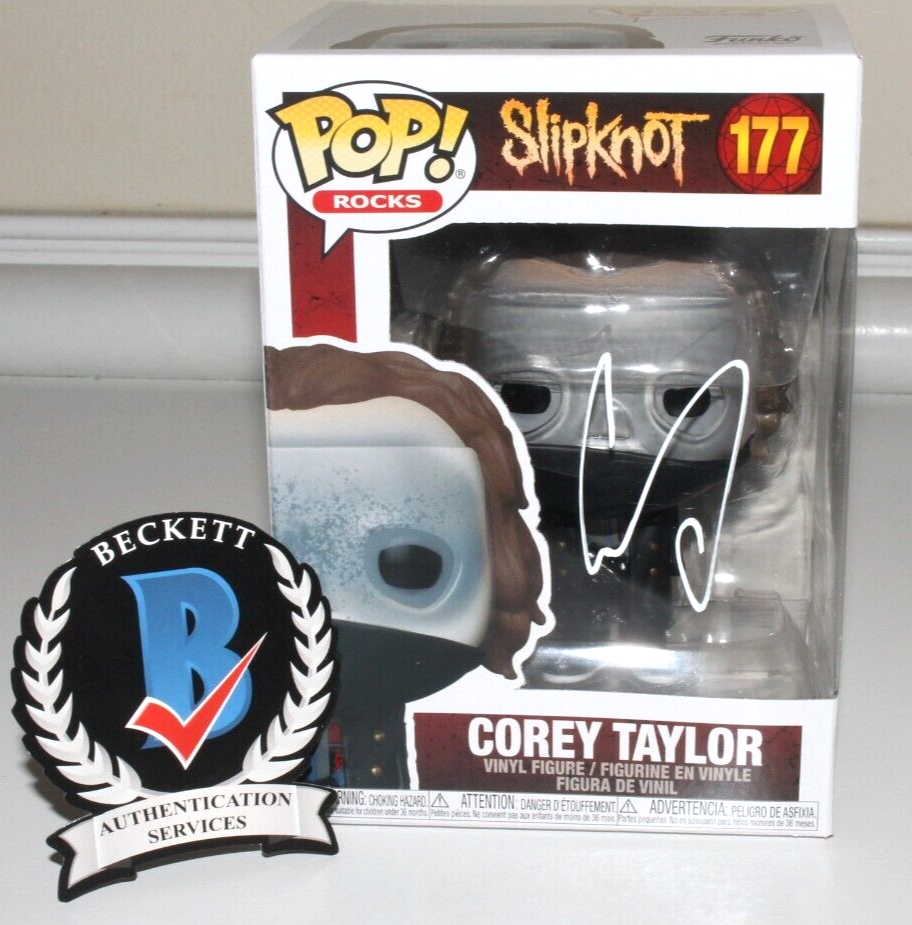 COREY TAYLOR SIGNED SLIPKNOT FUNKO POP! FIGURE #177 STONE SOUR A