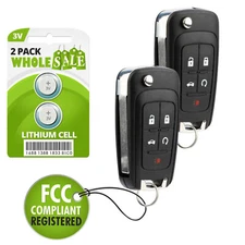 2 For 2010 2011 2012 2013 2014 2015 2016 Chevrolet Camaro Malibu Remote Key Fob