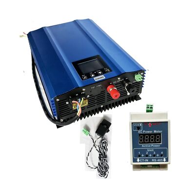TINGEN 1000W Grid Tie Inverter with LCD Display Solar Panel DC Input 26V-45V ...