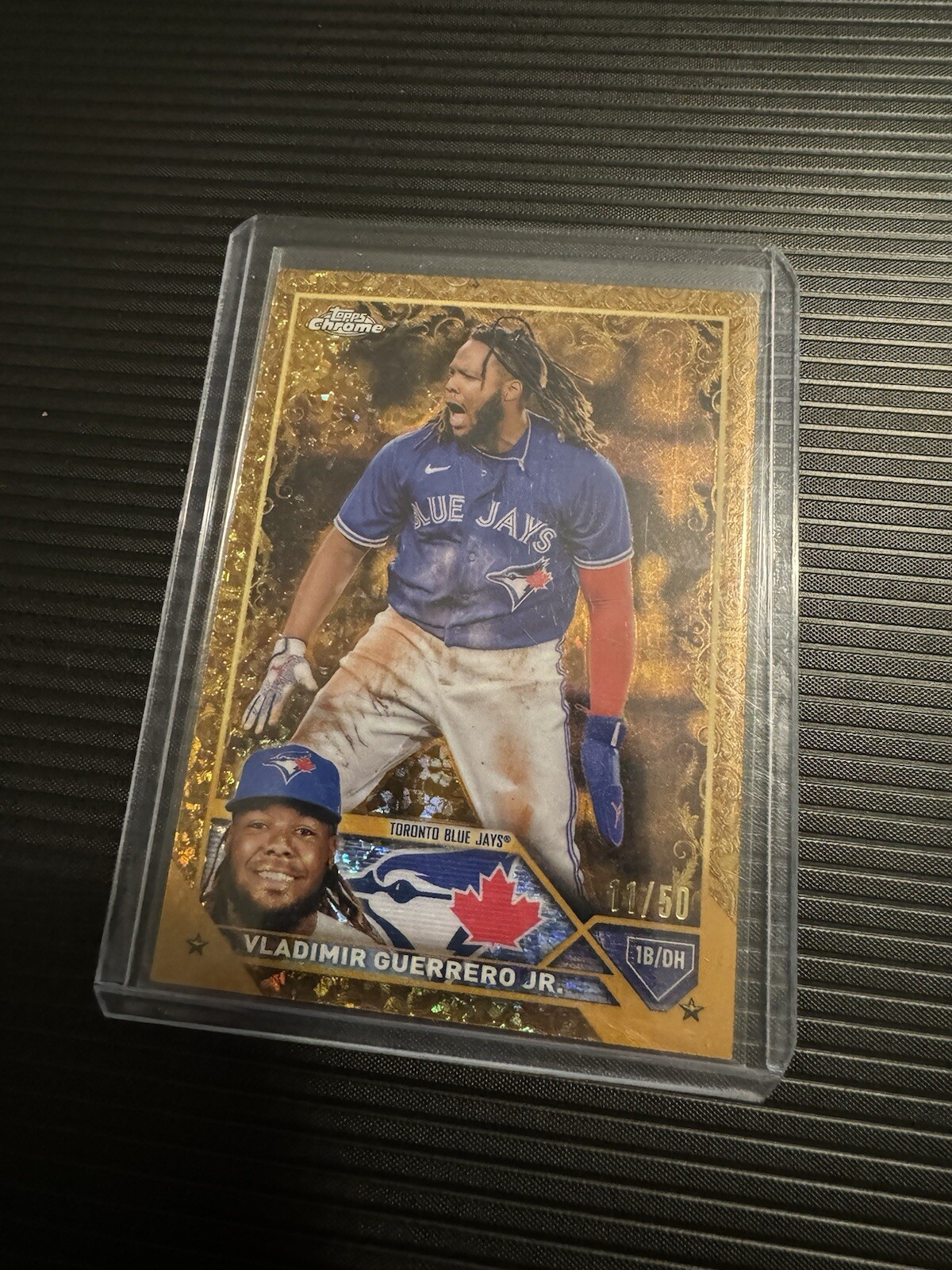 2023 Topps Gilded Chromes Vladimir Guerrero Jr. Gold Mini-Diamond 11/50 #107