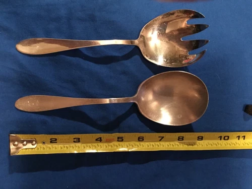Reed & Barton Salad Server 2 piece Set Silver Plate Vintage