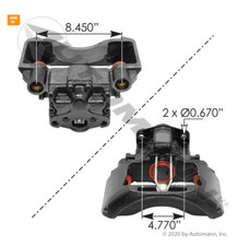 AUTOMANN 158.40175073 AIR DISC CALIPER PAN17 TYPE 40-175-073, 40175073