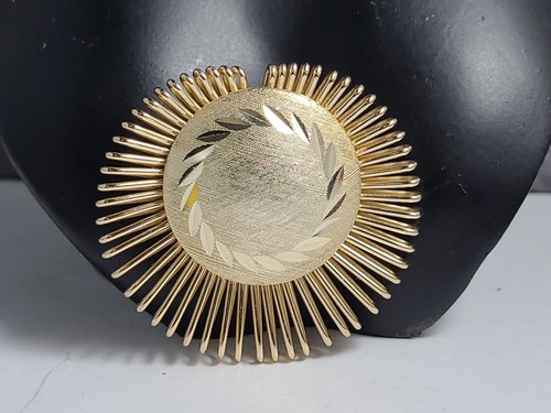 Vintage Gold Toned Mid Century Scarf Clip - Bild 8 von 9