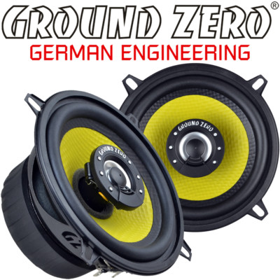 Ground Zero GZTF 5.2X 13 cm 2 Wege 130 mm Koax Lautsprecher Paar inkl. Gitter