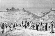 CHOUCHA - COMMEMORATION of the MARTYRDOM of Hussein ibn Ali (ashura) - 19th century engraving