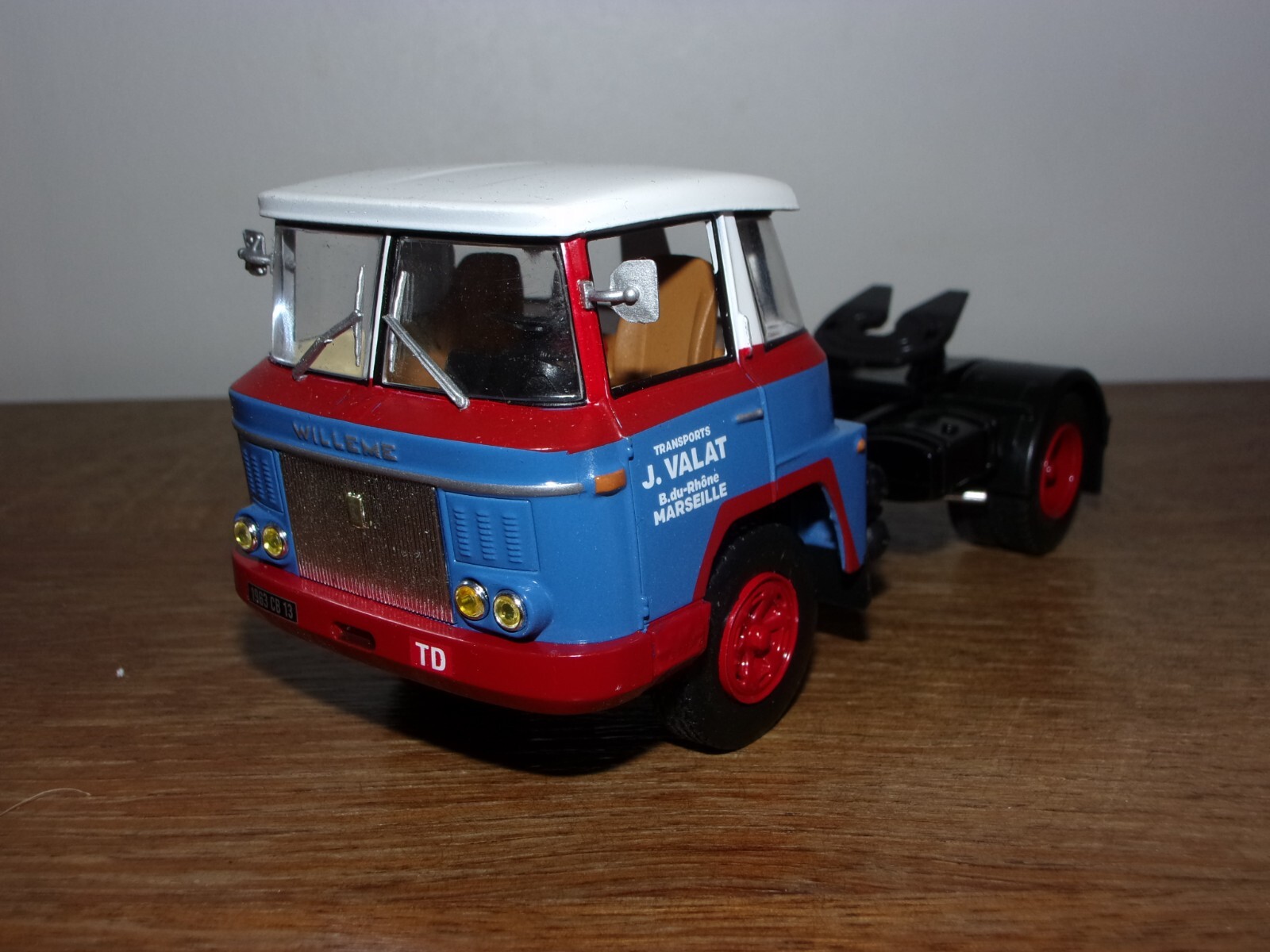 1/43 Ixo Altaya Willème LD610 TBH Semi Trailer Truck Tractor Scale Model