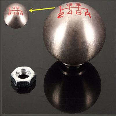 Yctze Pomello Cambio M8 M10 M12 - Manuale Dell'Automobile Maniglia Nuova Lunghezza Della Testa Del Cambio 8,5 Cm Peso 126 G Lega Di Alluminio Adatto Per Colore Nero Blu Rosso(Nero