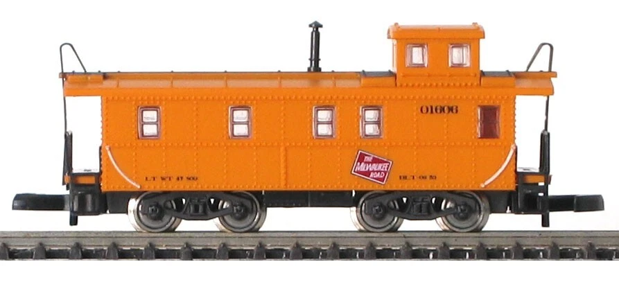 Z Marklin Mini Club 88603 EMD F7A Diesel MILW Loco +CC & Caboose (Tested) #2 - Image 3 of 4