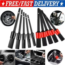 Car Detailing Brush Kit Boar Hair Vehicle Auto Interior For Wheel Clean Sets lot