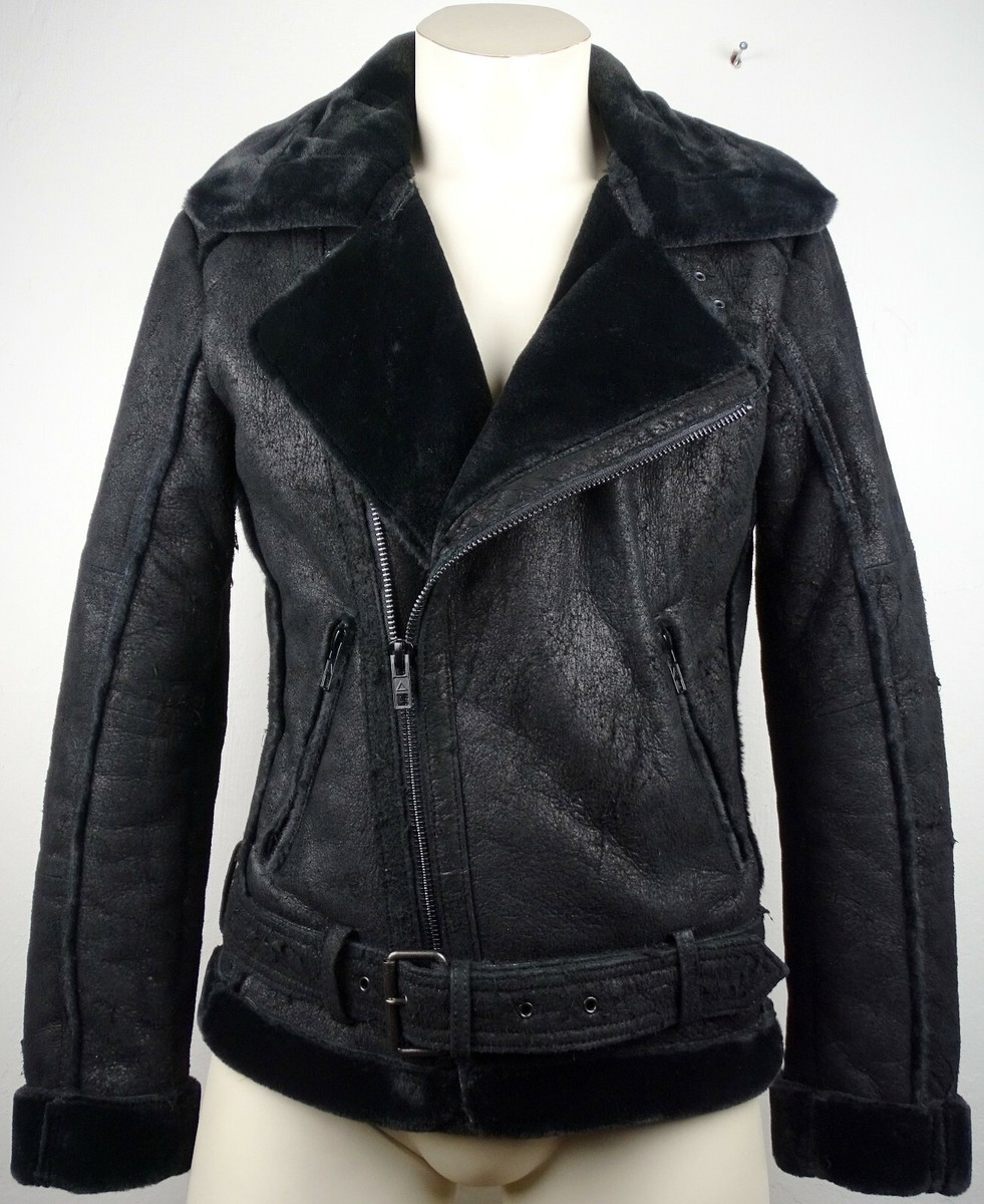 Damen Lederjacken Lederjacke Be Edgy Herren BE EDGY Shearling