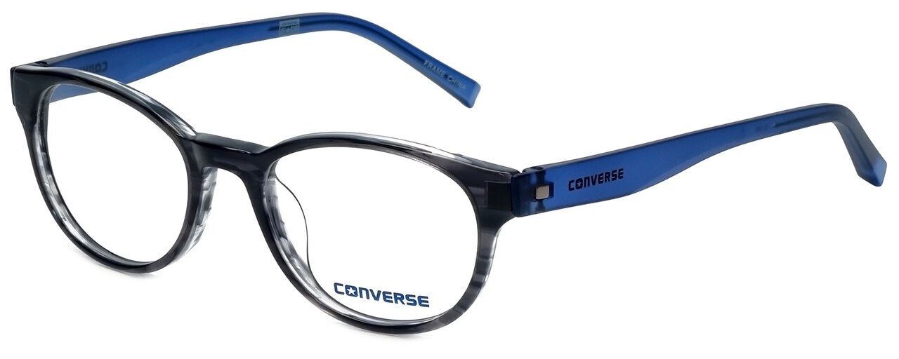 Converse Multi-Focus Lens Blue Light Reading Glasses Q014 in Black-Stripe 48mm